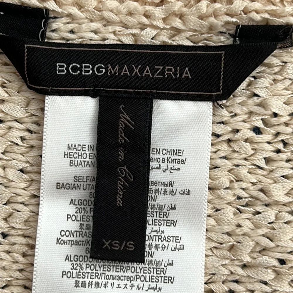 BCBG fringe cardigan